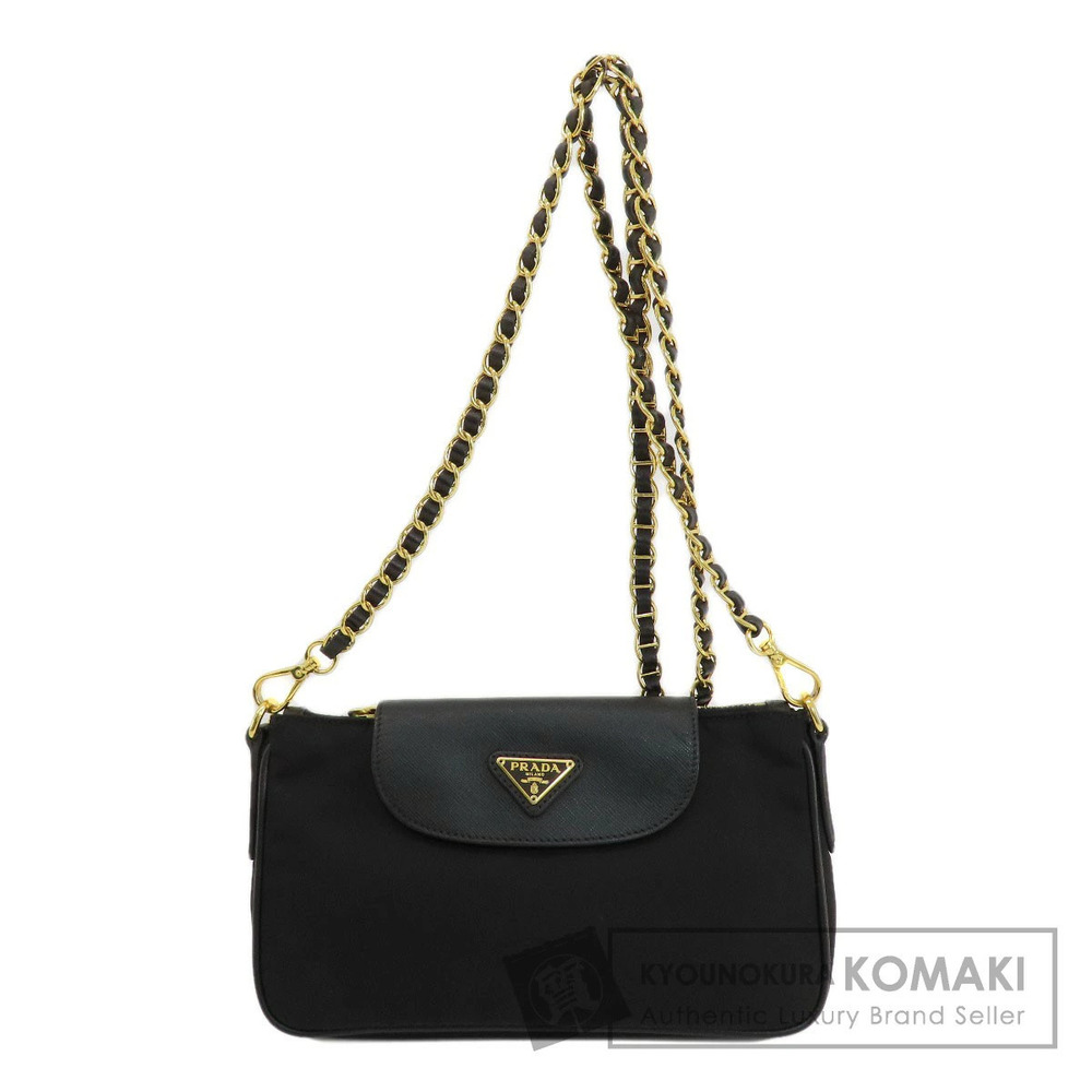 Prada Chain Shoulder Bag Black